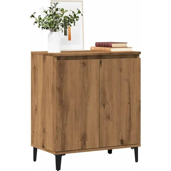 vidaXL Skænk 60x35x70 cm Konstrueret Træ Egetræsfarve