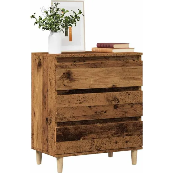vidaXL Skænk 60x35x70 cm Konstrueret Træ Antikt Træ