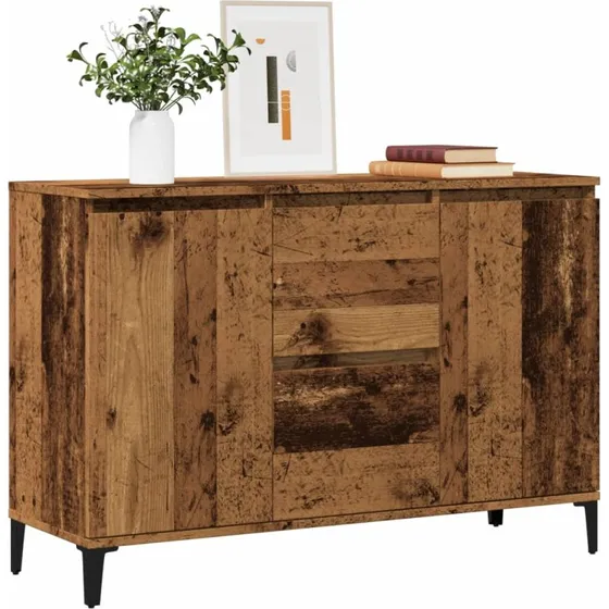 vidaXL Skænk 102x35x70 cm Konstrueret Træ Antikt Træ