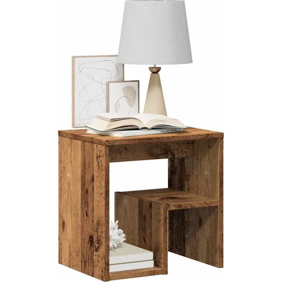 vidaXL Sengebord 2 stk. 40x30x40 cm konstrueret træ gammelt trælook
