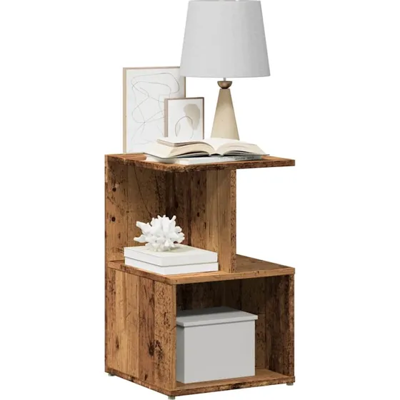 vidaXL Sengeskabe 2 stk. 35x35x55 cm konstrueret træ antikt træ