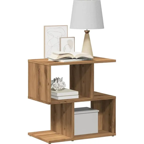 vidaXL Sengebord 50x30x51,5 cm Konstrueret Træ Kunsteg
