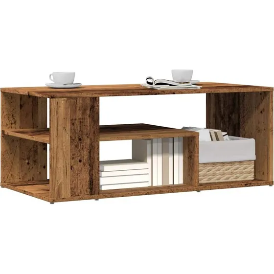 vidaXL sofabord 100x50x40 cm konstrueret træ antikt træ