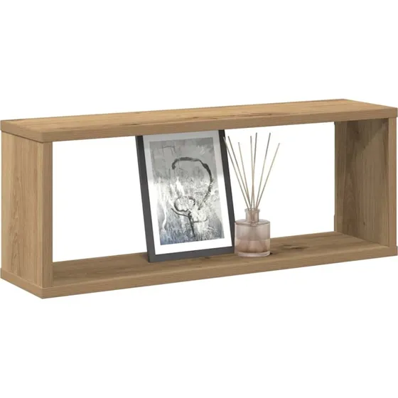vidaXL Væghylder 6 stk. 60x15x30 cm Kubeformet Konstrueret Træ Kunsteg