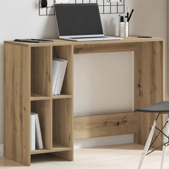vidaXL Skrivebord 102,5x35x75 cm i Konstrueret Træ, Hvid