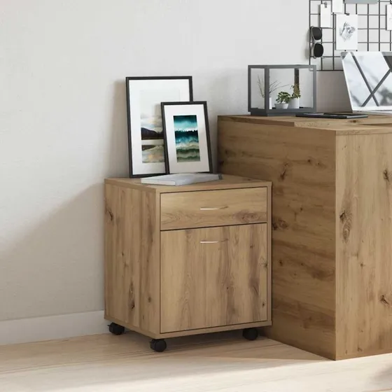 vidaXL Rullebord 45x38x54 cm Konstrueret Træ Kunsteg