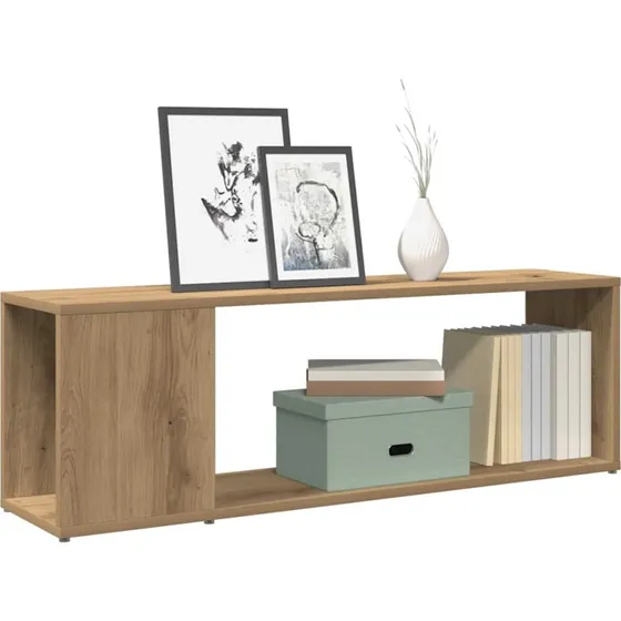 vidaXL tv-bord 100x24x32 cm hvid konstrueret træ