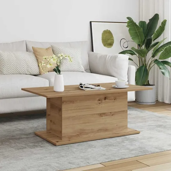 vidaXL Sofabord 102x55,5x40 cm Konstrueret Træ
