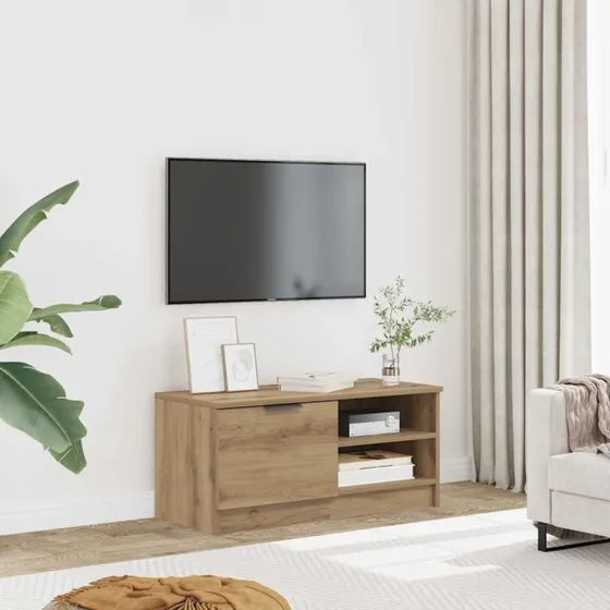 vidaXL tv-bord 80x35x36,5 cm konstrueret træ kunsteg