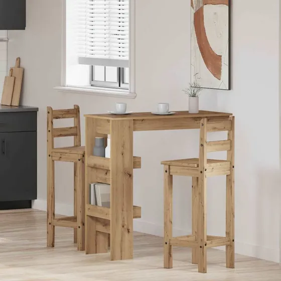 vidaXL Vægmonteret Barbord 102x45x103,5 cm Konstrueret Træ