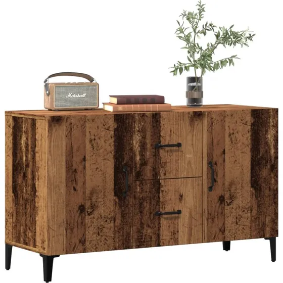 vidaXL Skænk 100x36x60 cm Konstrueret Træ Gammelt Træ-Look