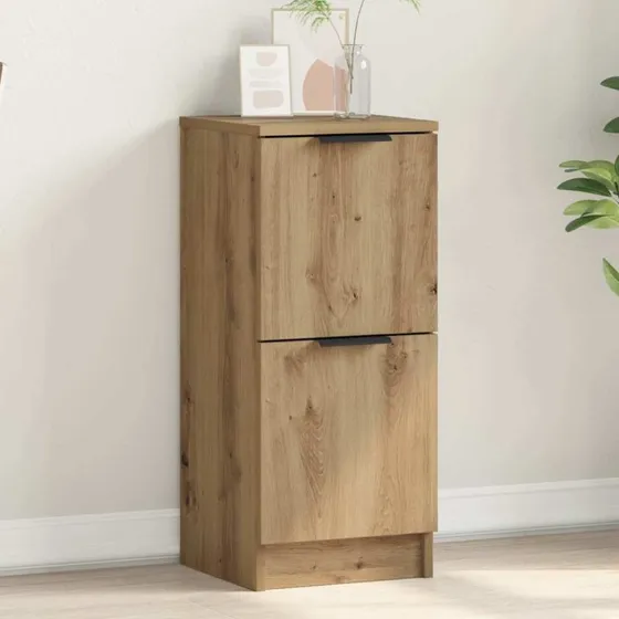 vidaXL Skænk 30x30x70 cm Konstrueret Træ Hvid