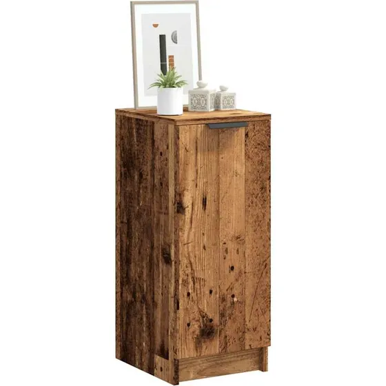 vidaXL Skoreol 29,5x35x70 cm Konstrueret Træ Gammelt Træ-look