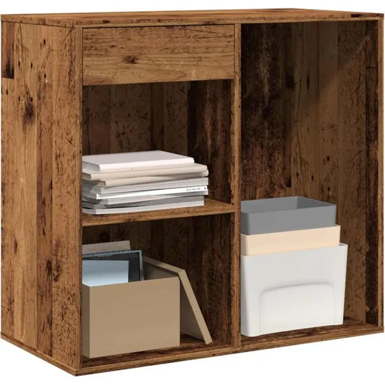 vidaXL Kosmetikskab 80x40x75 cm Konstrueret Træ Gammelt Træ-Look