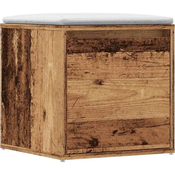 vidaXL Opbevaringsskab 40,5x40x40 cm Konstrueret Træ Gammelt Træ-Look