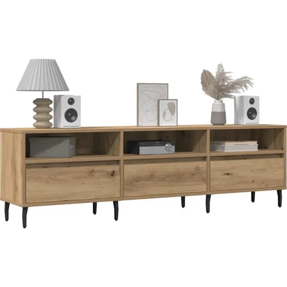 vidaXL tv-bord 150x30x44,5 cm konstrueret træ kunsteg