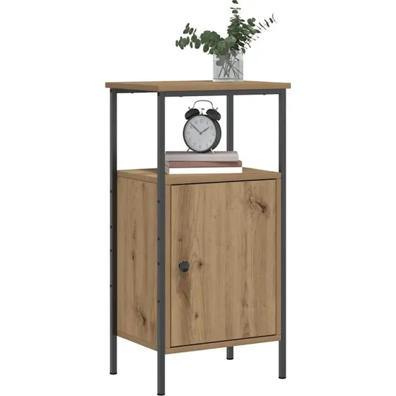 vidaXL Sengebord 2 stk. 41x31x80 cm konstrueret træ kunsteg