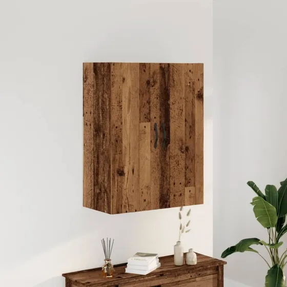 vidaXL Vægskab 69,5x34x90 cm Konstrueret Træ Gammelt Træ-Look