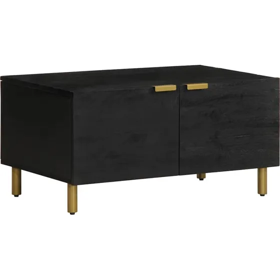 vidaXL Sofabord 80x50x40 cm Konstrueret Træ Sort