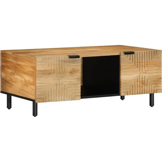 vidaXL sofabord 100x54x40 cm i massivt mangotræ brun