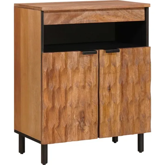 vidaXL Sideboard Acacia Brun 60 x 33 x 75 cm, Massivt Mangotræ