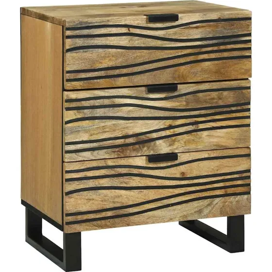 vidaXL Natskab med skuffe Brun 50x33x62 cm Akacietræ