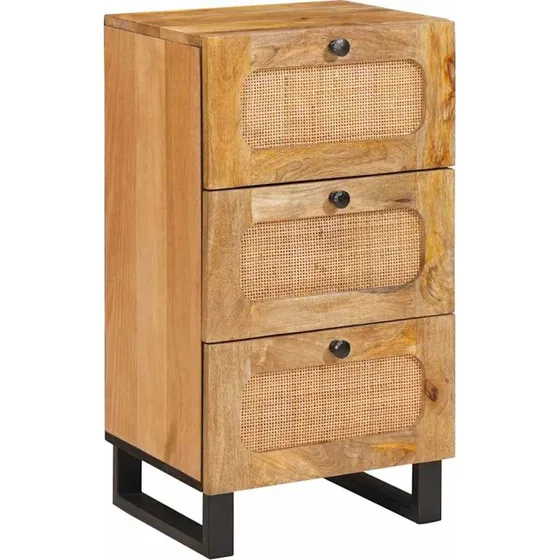 vidaXL Sideboard med skuffe Brun 40 x 33 x 75 cm