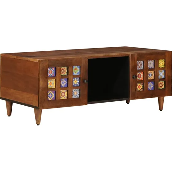 vidaXL Sofabord Brun 100 x 54 x 40 cm Massivt Mangotræ