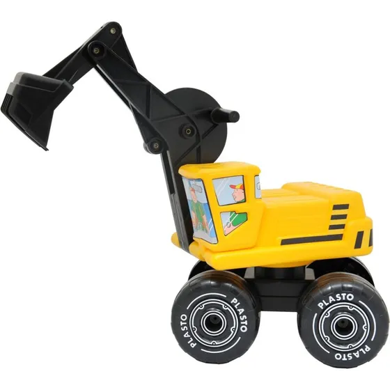 Diggy Sidde-gravemaskine, sort/gul (plast, roterbar)