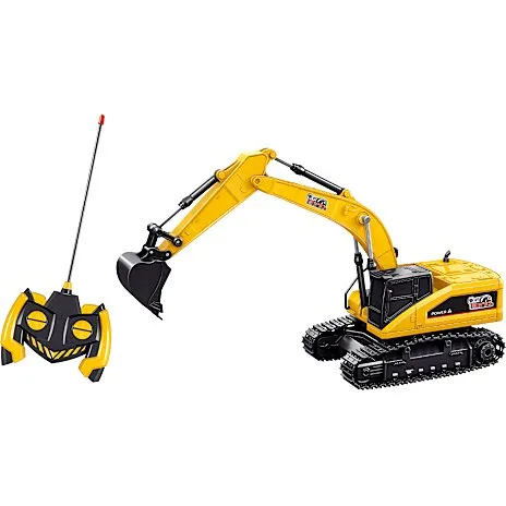 Car Mania fjernstyret gravemaskine med litiumbatteri (3+)