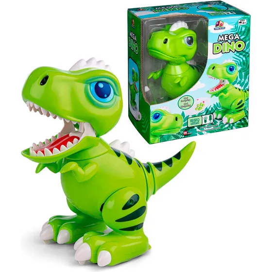 DINO 20 cm robotdinosaur m. lys & lyd 63428
