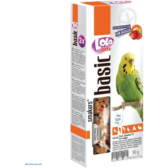 Lolo Pets Frøstænger Undulat m. frugt 90 g (2 stk)