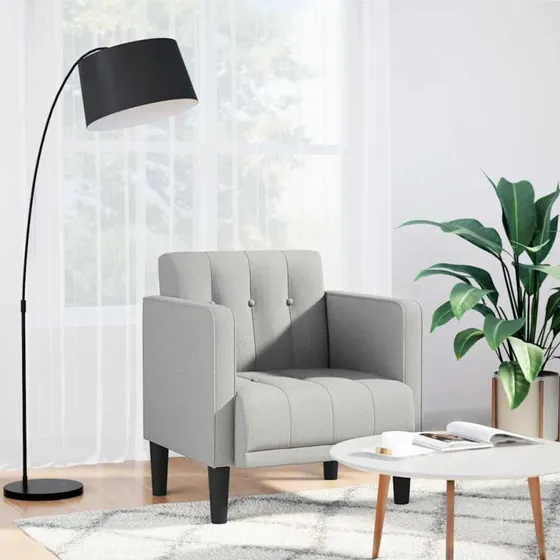 vidaXL Sofastol med Armlæn 53 cm Skygrå