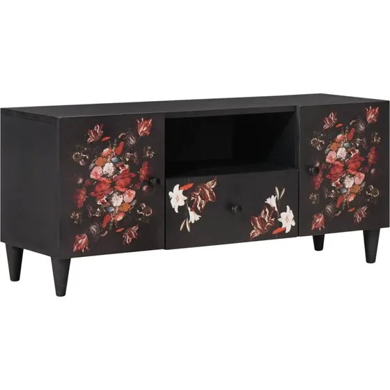 vidaXL Opbevaringsskabe 105 x 33,5 x 46 cm, massivt mangotræ, flerfarvet
