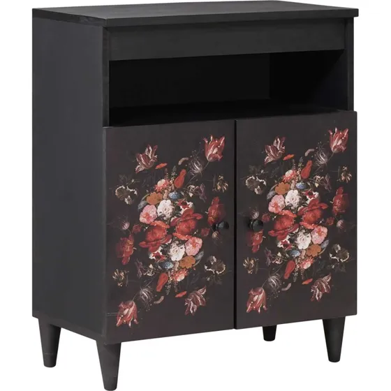 vidaXL Opbevaringsskabe 60 x 33,5 x 75 cm, Massivt mangotræ, Flerfarvet