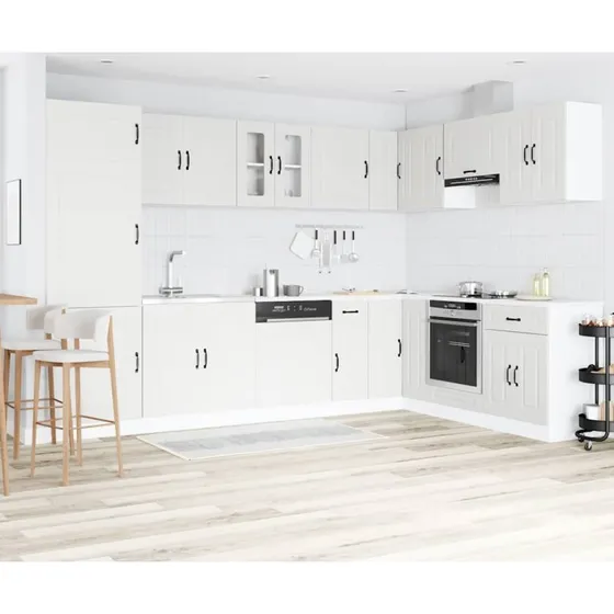 vidaXL Køkkenskab Kalmar Hvid 80 x 46 x 81,5 cm Konstrueret Træ