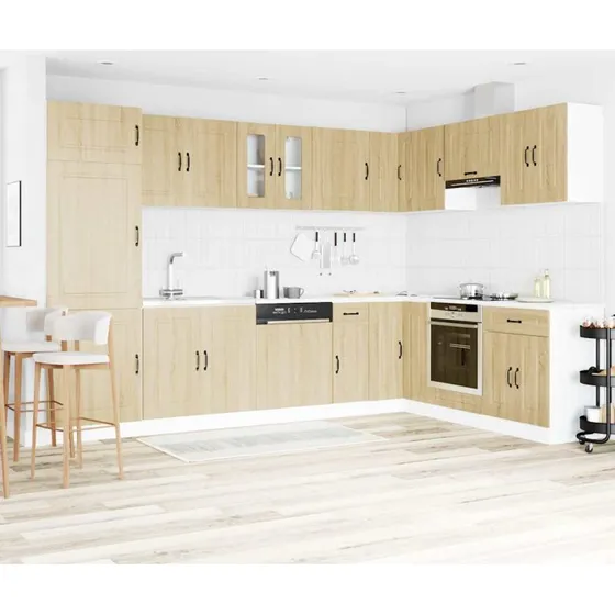 vidaXL Køkkenskab Kalmar Sonoma Eg 80 x 46 x 81,5 cm Brun Træ