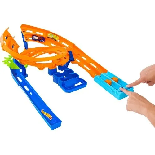 Hot Wheels Whip Around Raceway – foldbar 1:64 racerbane (inkl. 2 biler)