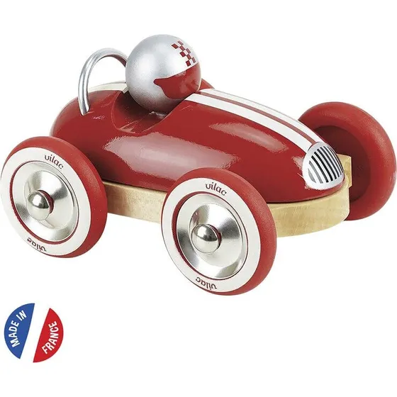 Vilac Vintage racerbil, rød (13×8×10 cm)