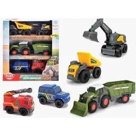 Dickie Toys Volvo byggeplads sæt - 3 arbejdsbiler, 16 cm