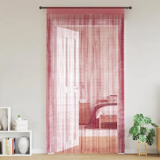 vidaXL Trådgardiner 2 stk. 140x250 cm lyserød