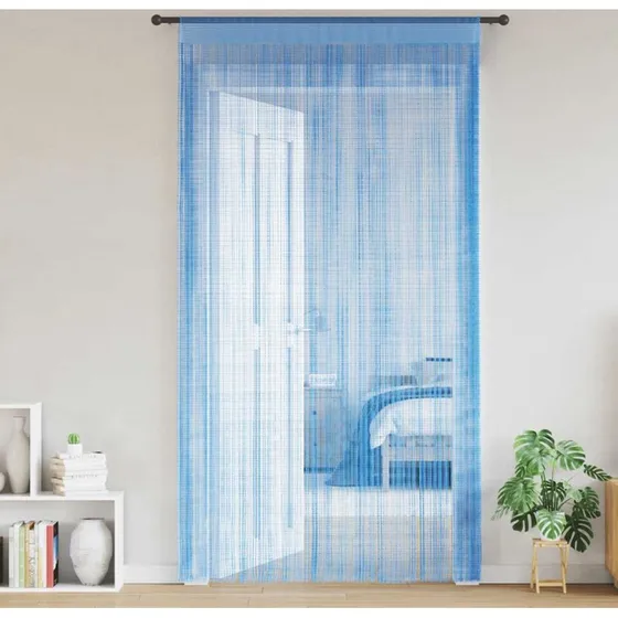vidaXL Trådgardiner 2 stk. 100x250 cm lyseblå