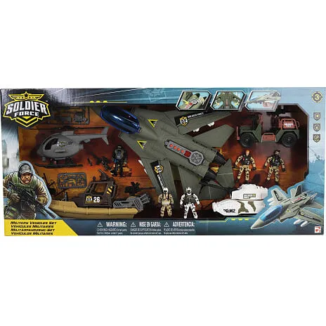 Soldier Force Militær jetfly med lys og 4 lyde