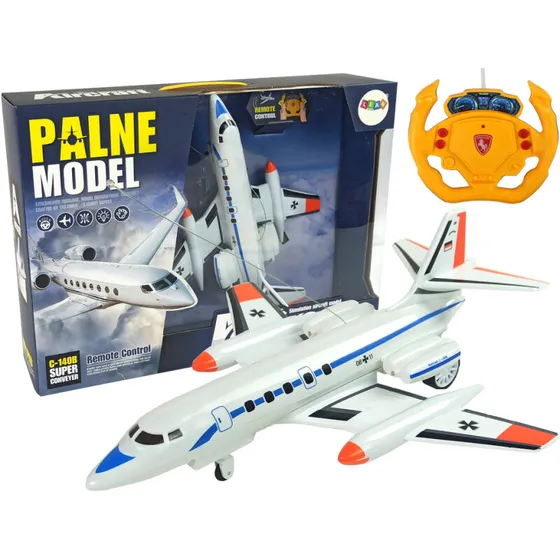 RC Passagerfly med lys 40 MHz – fjernbetjent