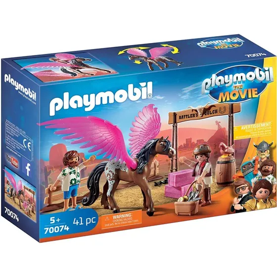 Playmobil Marla og Del med flyvende hest – 41 dele
