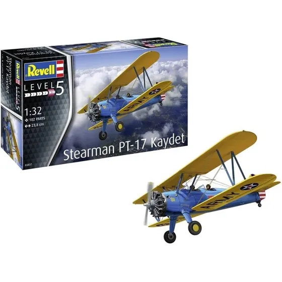 Revell Stearman PT-17 Kaydet 1:32 modelfly byggesæt