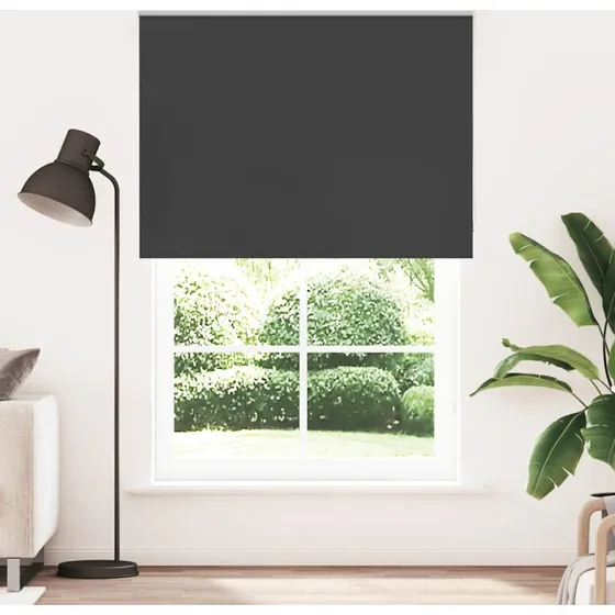 vidaXL Rullegardin Mørklægning 150x210 cm, Sort, 100% Polyester