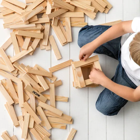 Micki Byggestave i træ, 200 stk