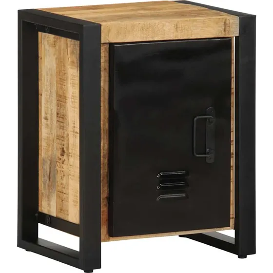 vidaXL sengebord 40x30x51 cm massivt ru mangotræ