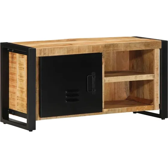 vidaXL tv-bord 80x30x40 cm massivt ru mangotræ